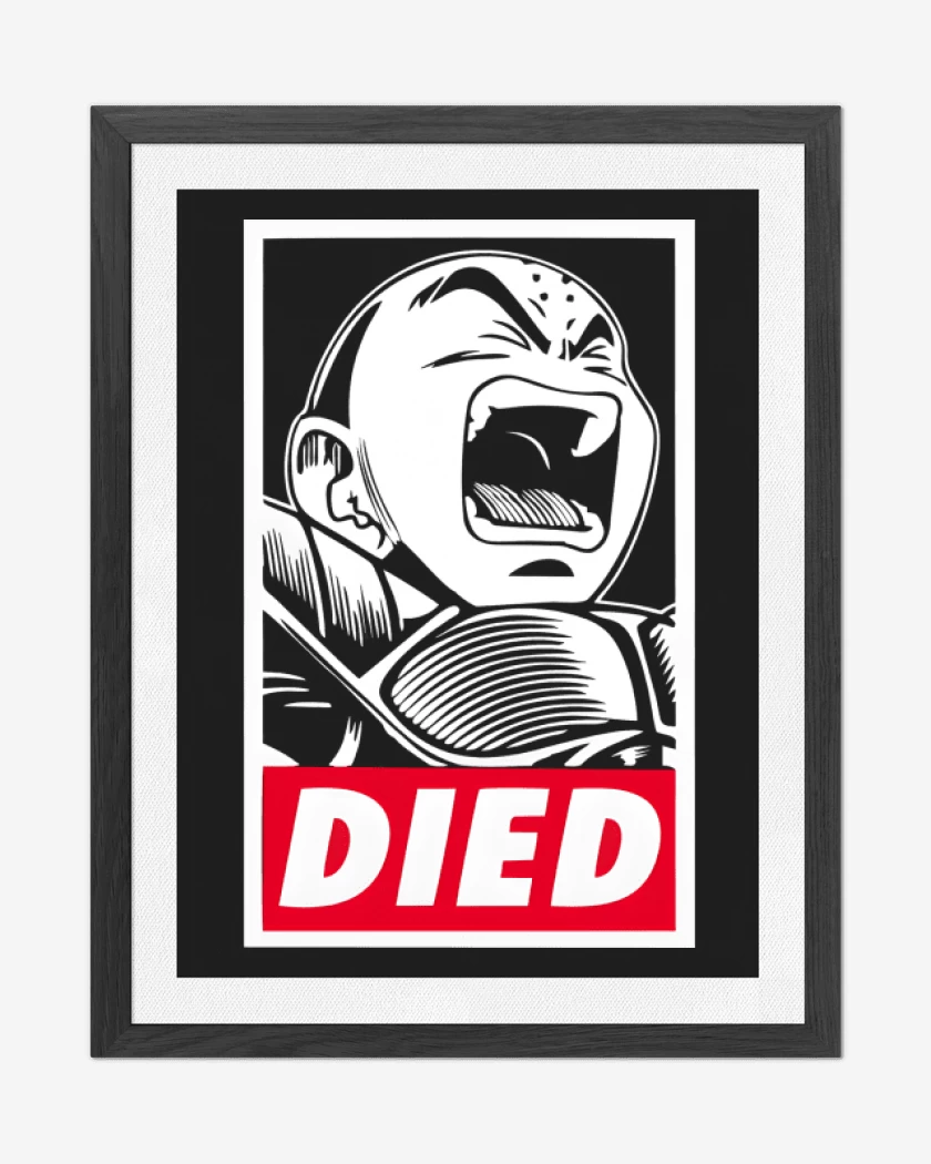 Cuadro decorativo Negro de Krilin el Muerto