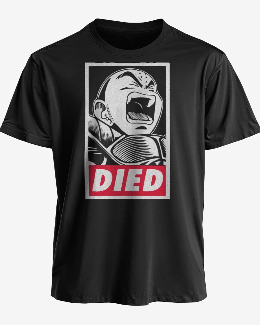 Polera premium Negro de Krilin el Muerto