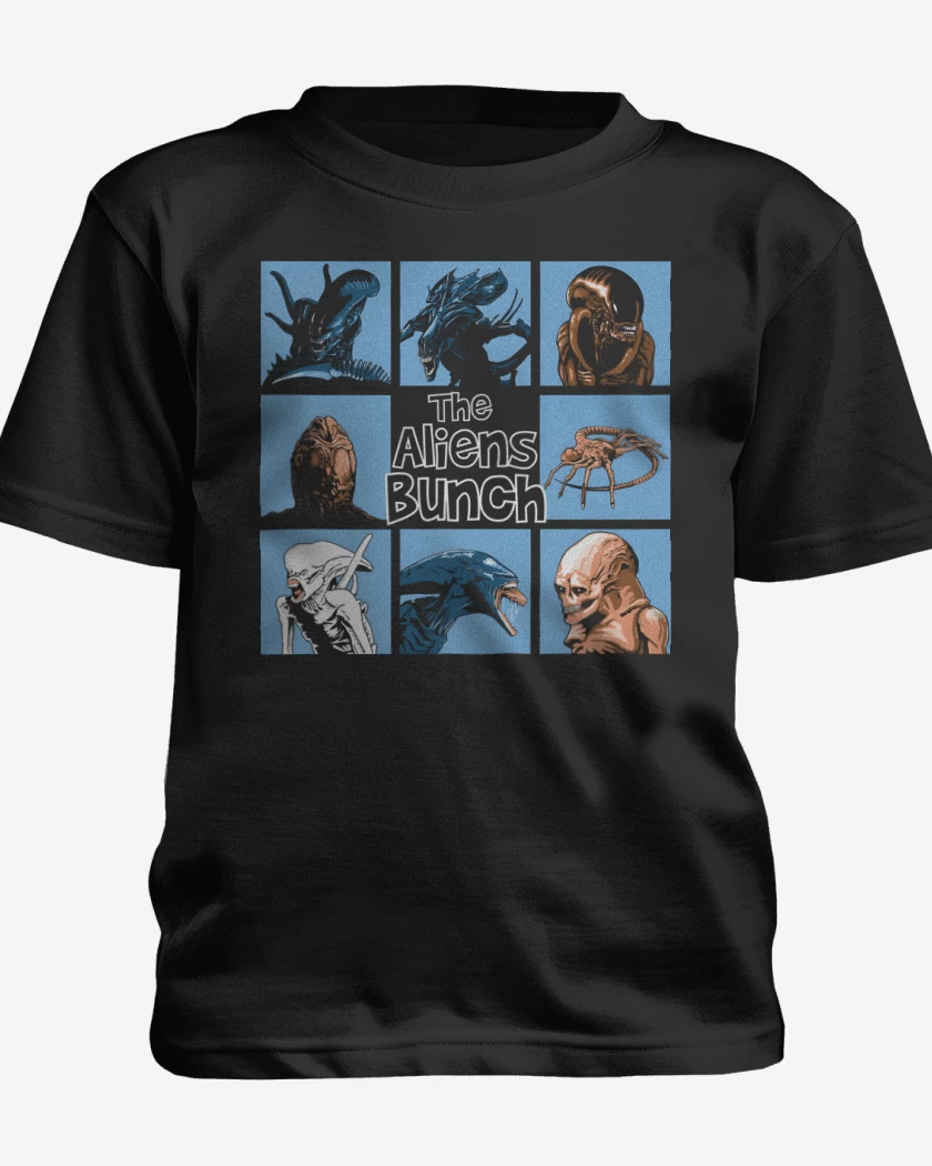 Polera de niño Negro de Los Aliens