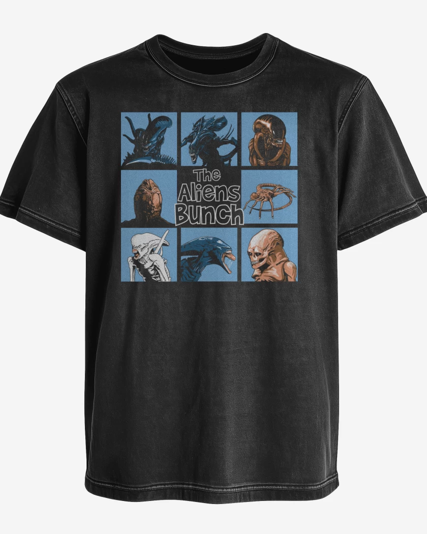 Polera desgastada Los Aliens
