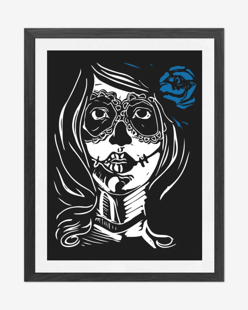 Cuadro decorativo Negro de Catrina