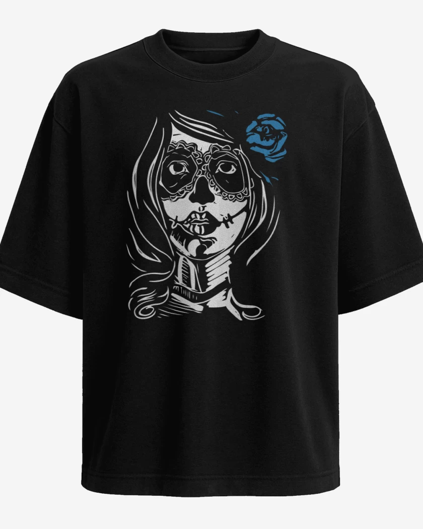 Polera Oversize Negro de Catrina
