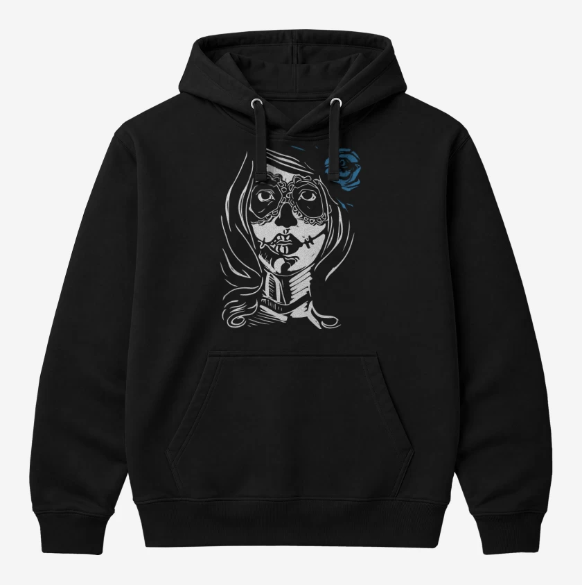 Polerón Canguro Negro de Catrina