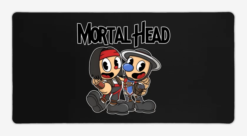 Mouse pad Gamer Negro de Mortal Head
