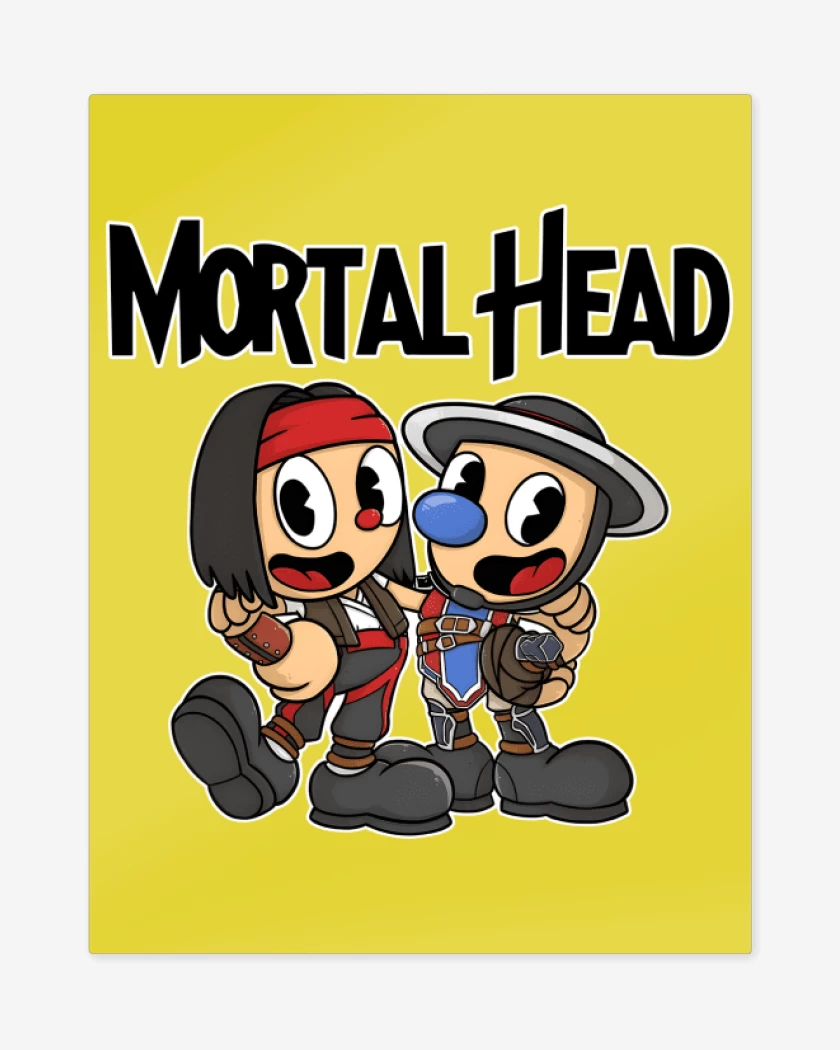 Print metalico Amarillo de Mortal Head