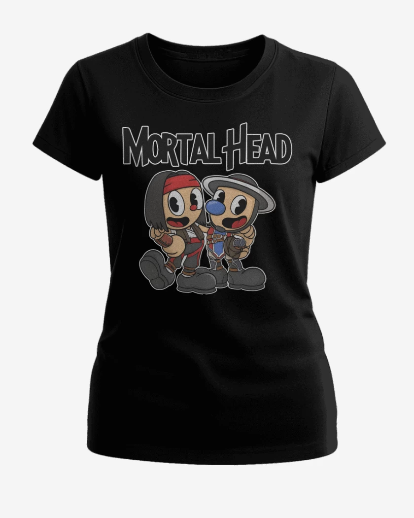 Polera de Mujer Negro de Mortal Head