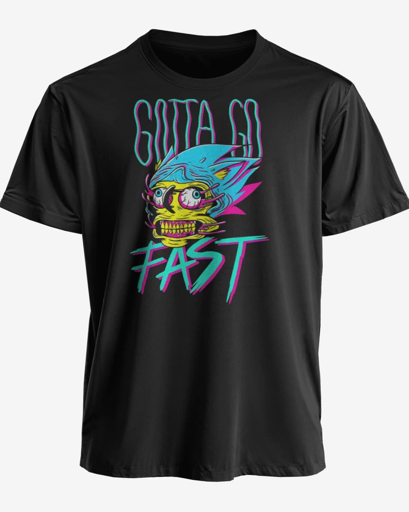 Polera premium Negro de Go Fast