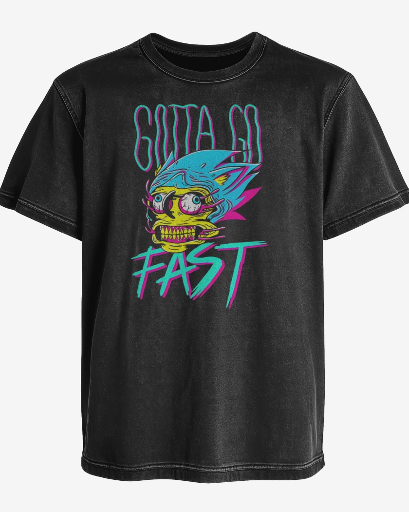 Polera desgastada Go Fast