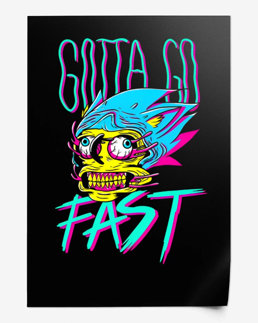 Print Negro de Go Fast