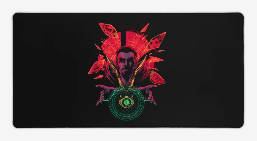 Mouse pad Gamer Negro de Multiverso de la Locura