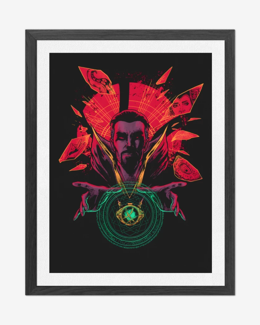 Cuadro decorativo Negro de Multiverso de la Locura