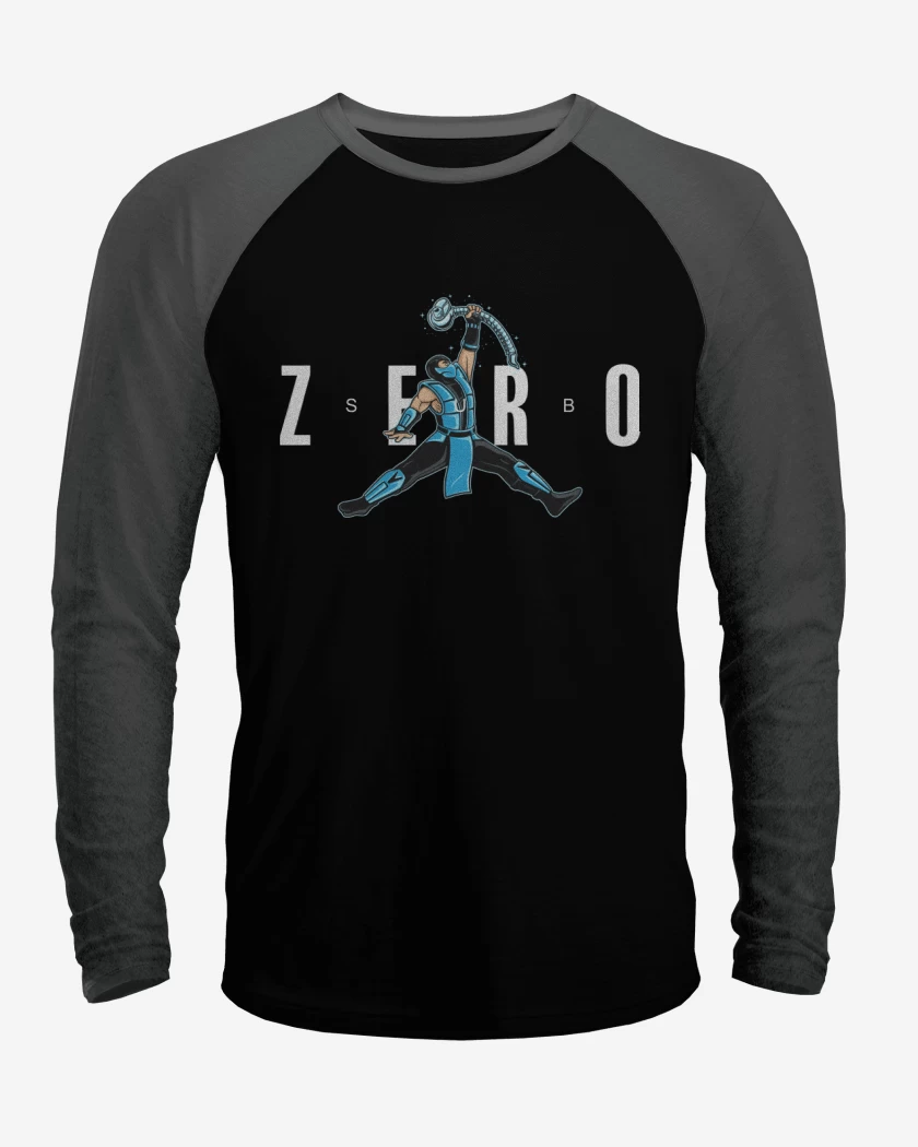 Polera Raglan Negro / Negro Heather de Jordan Zero