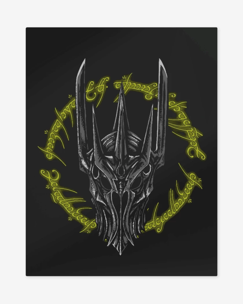 Print metalico Negro de Dark Lord