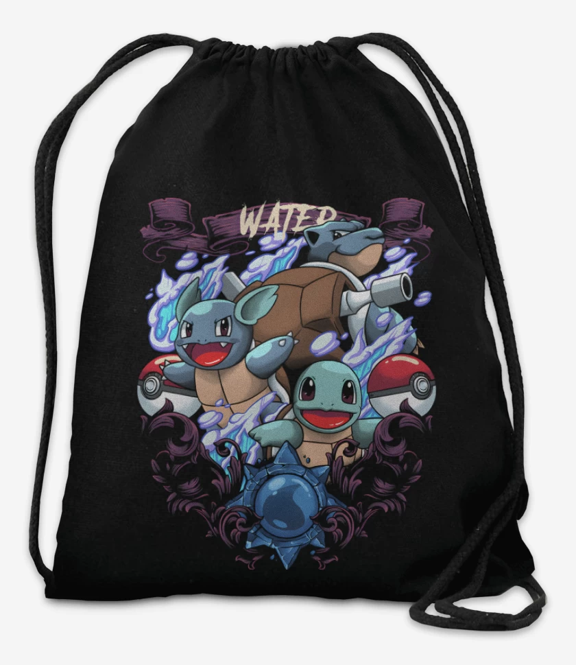 Mochila Negro de Criaturas de Agua