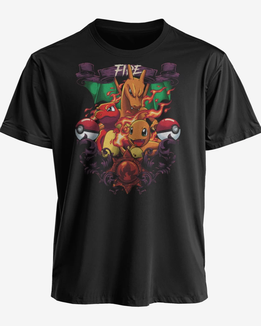 Polera premium Negro de Bestias de Fuego