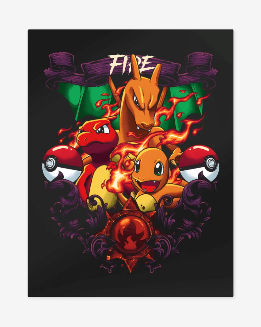 Print metalico Bestias de Fuego