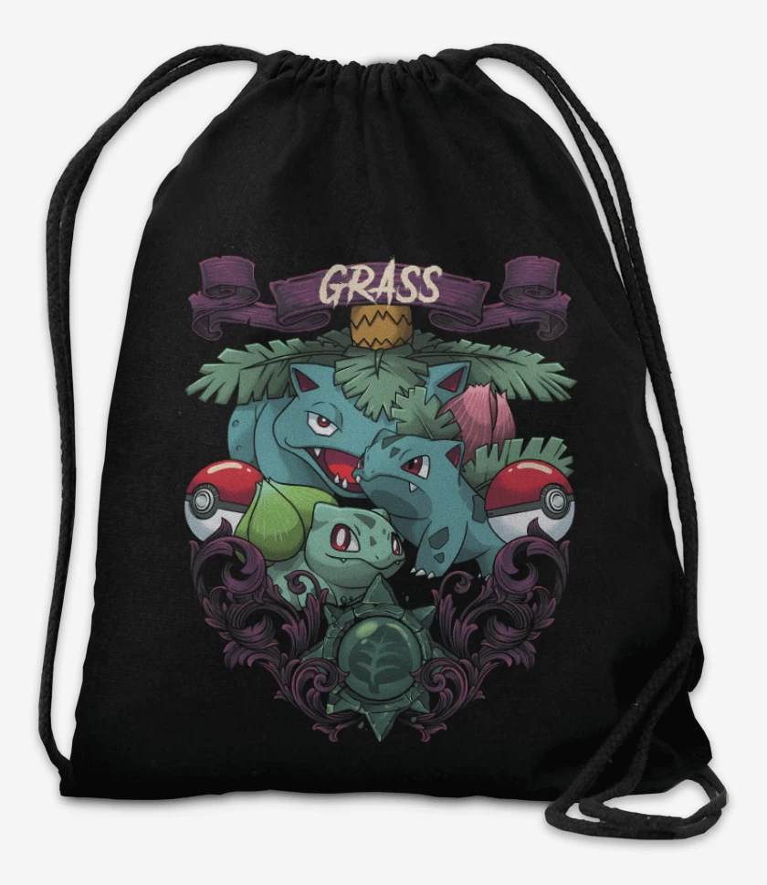 Mochila Negro de Monstruos de Planta