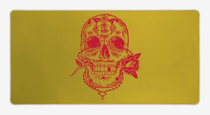 Mouse pad Gamer Amarillo de Calaca 3