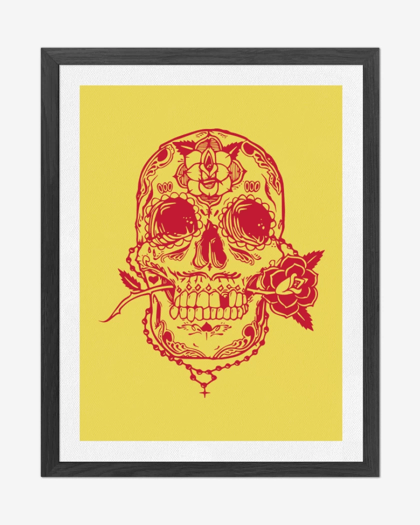 Cuadro decorativo Amarillo de Calaca 3