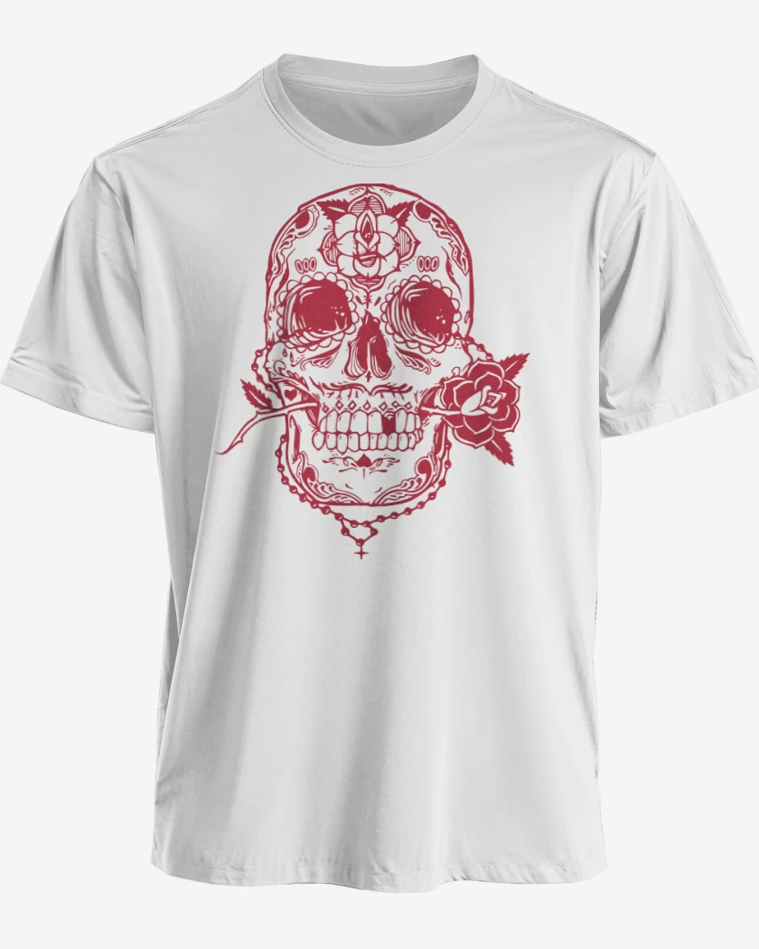 Polera premium Blanco de Calaca 3
