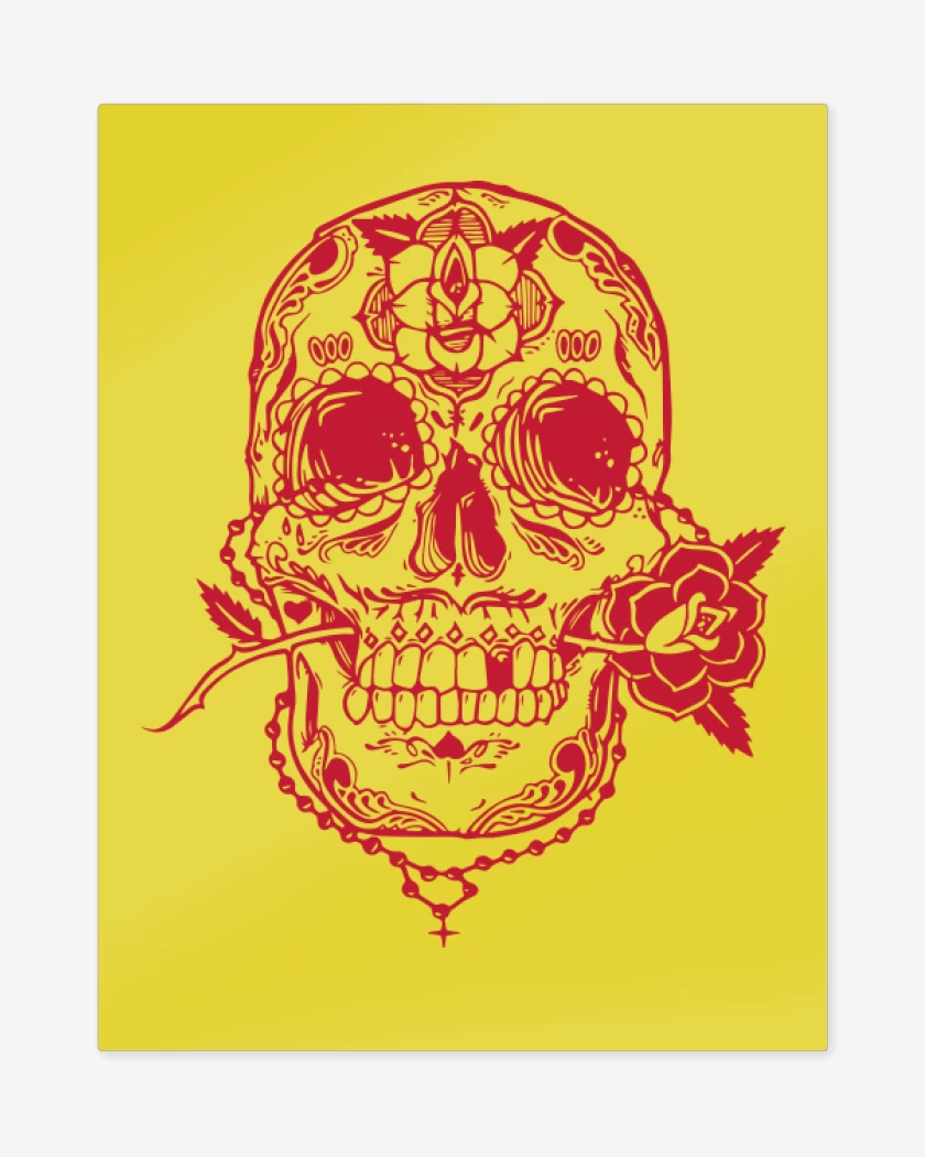 Print metalico Amarillo de Calaca 3