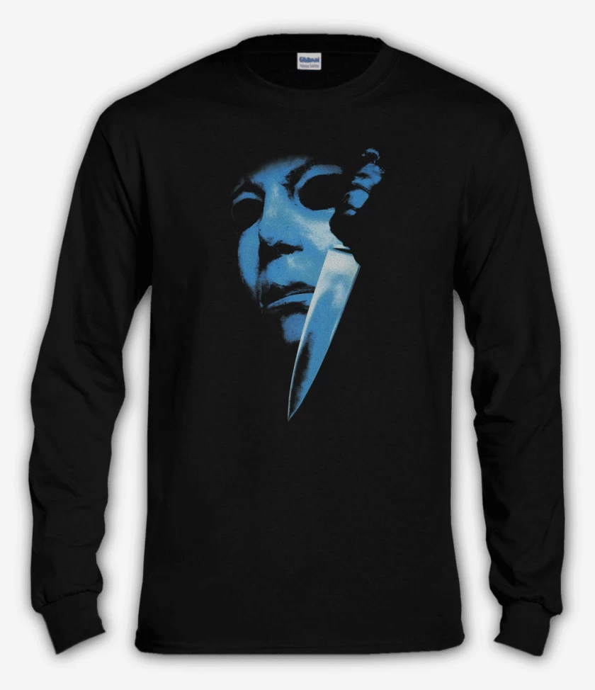 Polera manga larga Negro de Halloween Michael Meyers