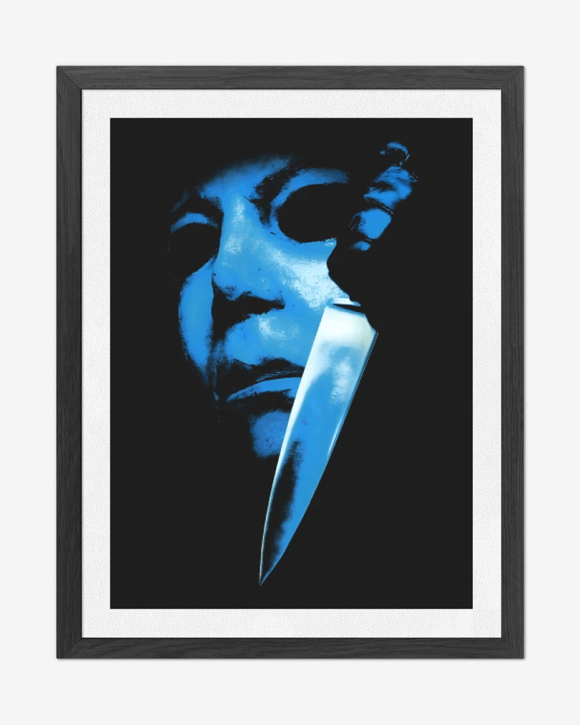 Cuadro decorativo Negro de Halloween Michael Meyers