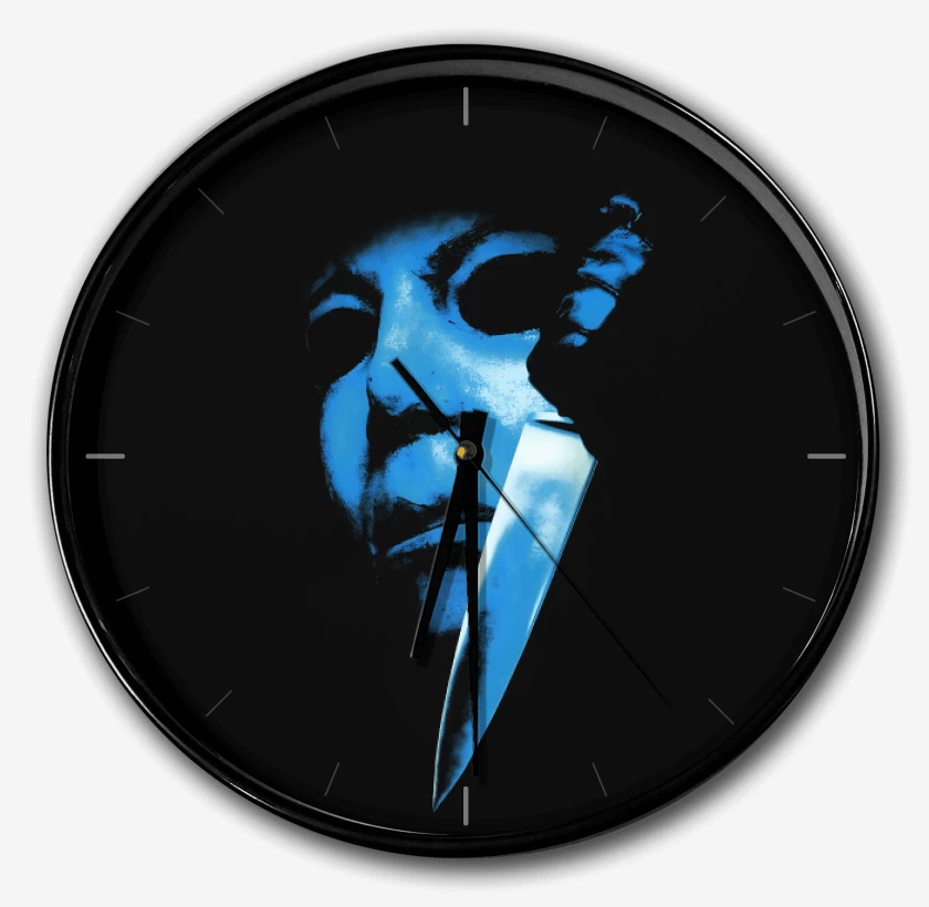 Reloj Negro de Halloween Michael Meyers