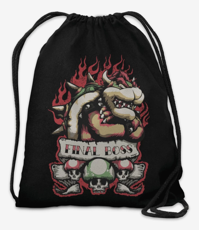 Mochila Negro de Final Boss