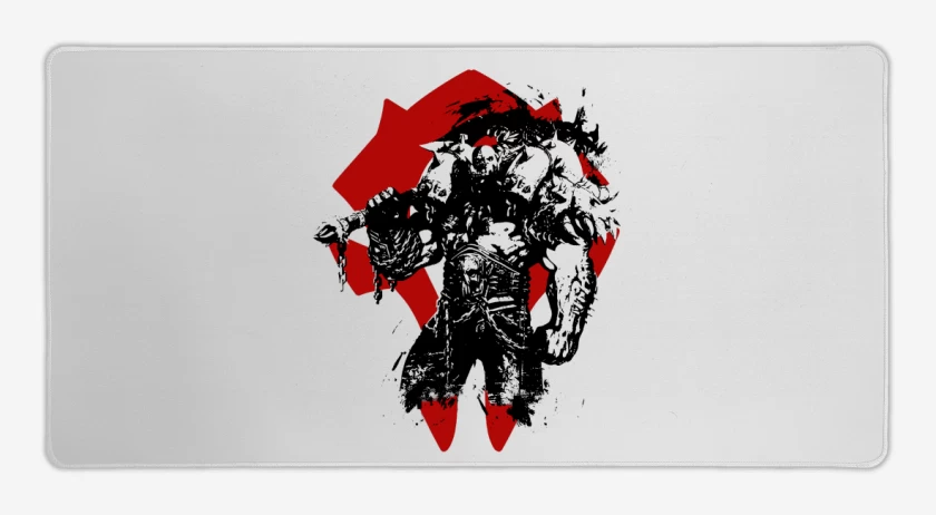 Mouse pad Gamer Blanco de Garrosh de la Horda