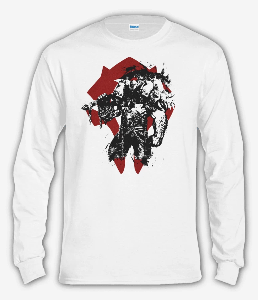 Polera manga larga Blanco de Garrosh de la Horda