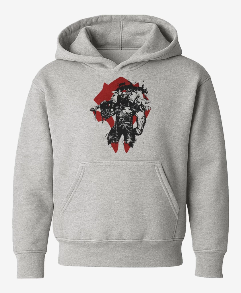 Poleron de niño Gris Melange de Garrosh de la Horda