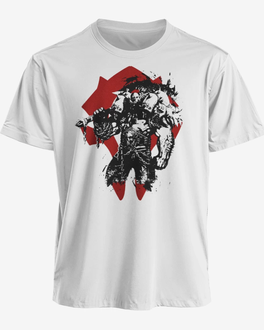 Polera premium Blanco de Garrosh de la Horda