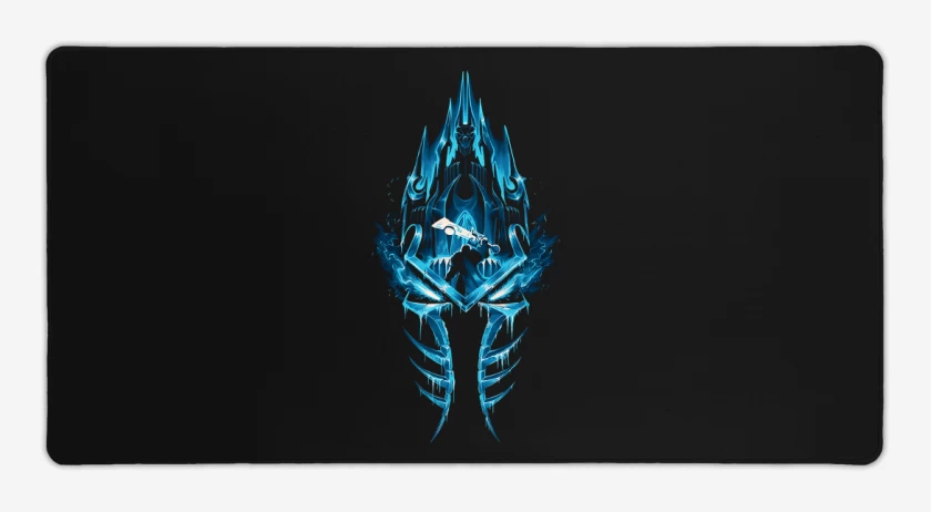 Mouse pad Gamer Negro de Arthas Frozen throne