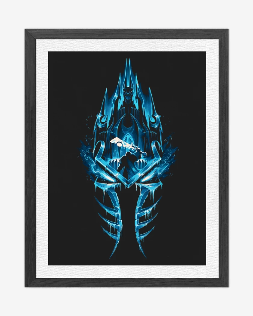 Cuadro decorativo Negro de Arthas Frozen throne