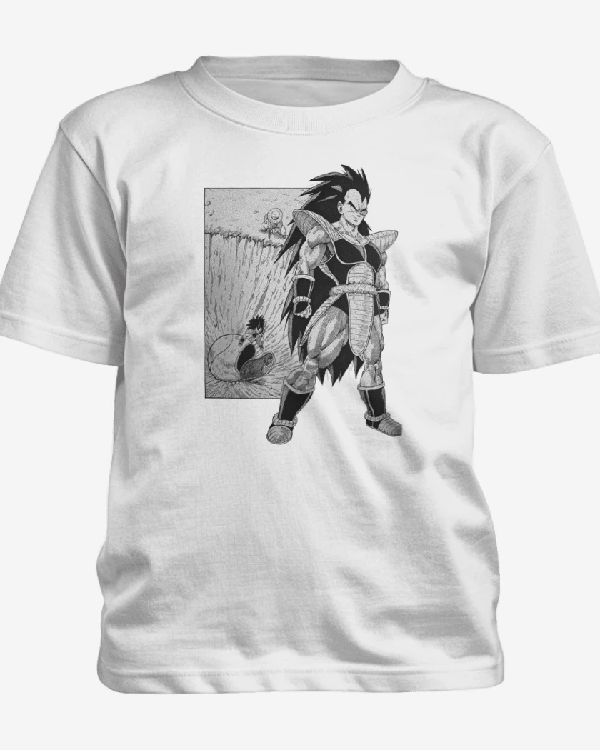 Polera de niño Blanco de La llegada de Raditz
