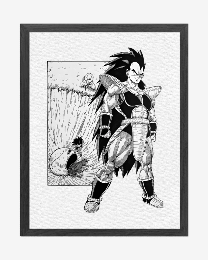 Cuadro decorativo Blanco de La llegada de Raditz