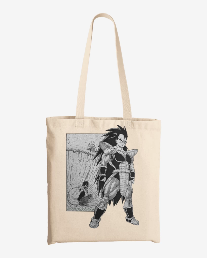 Totebag Blanco de La llegada de Raditz