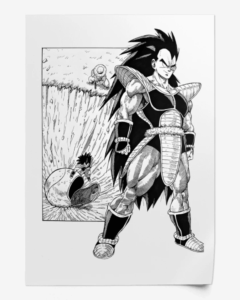 Print La llegada de Raditz