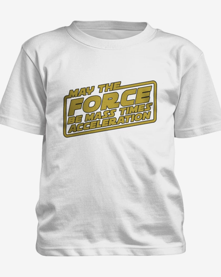 Polera de niño Blanco de May the force be