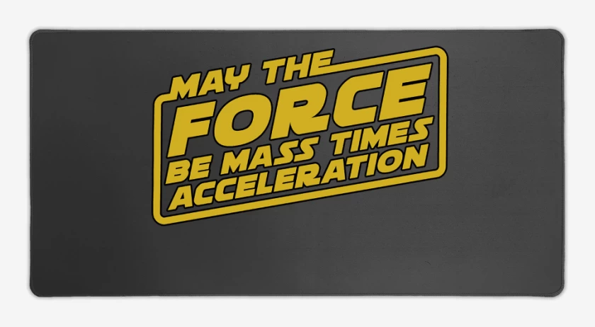 Mouse pad Gamer Carbon de May the force be