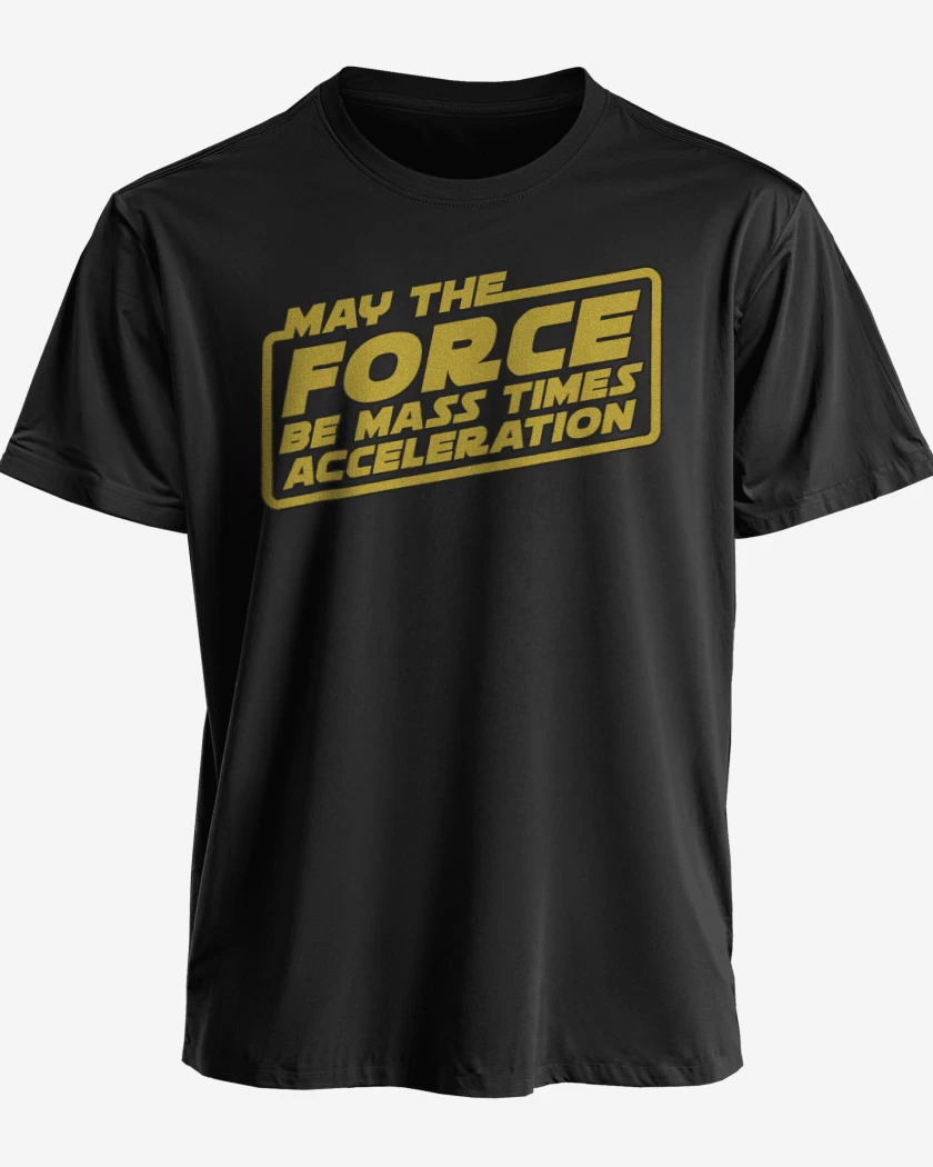 Polera premium Negro de May the force be