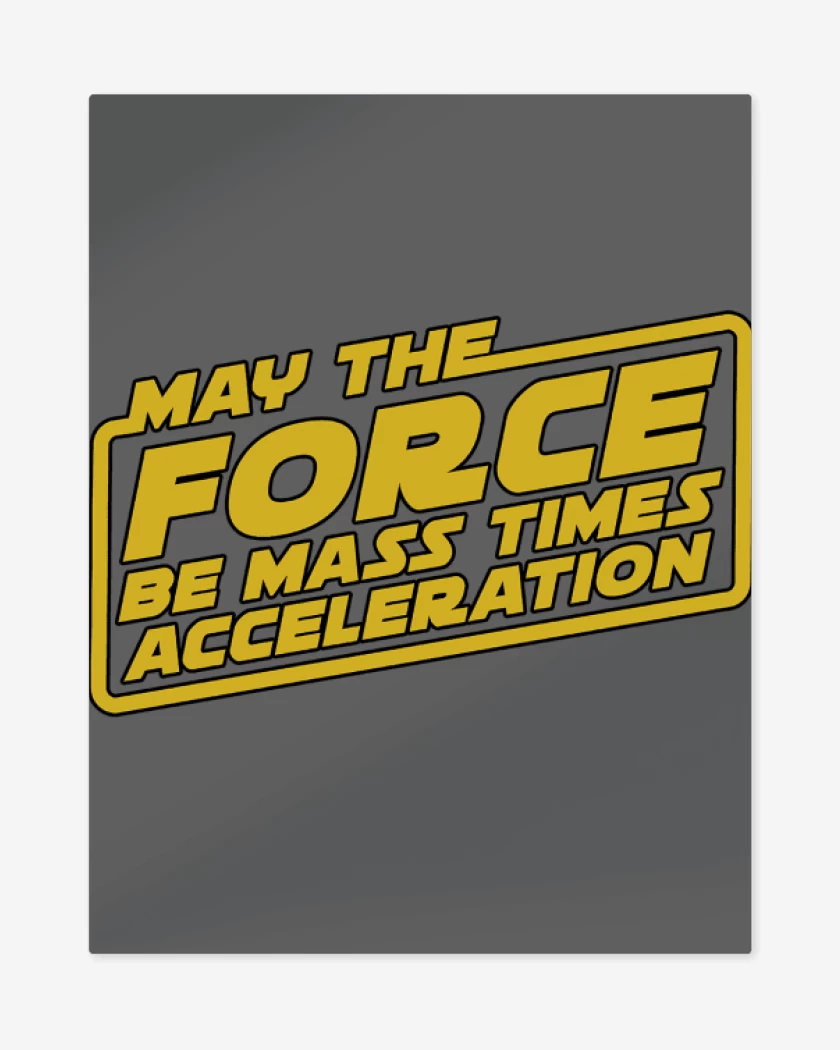 Print metalico Carbon de May the force be