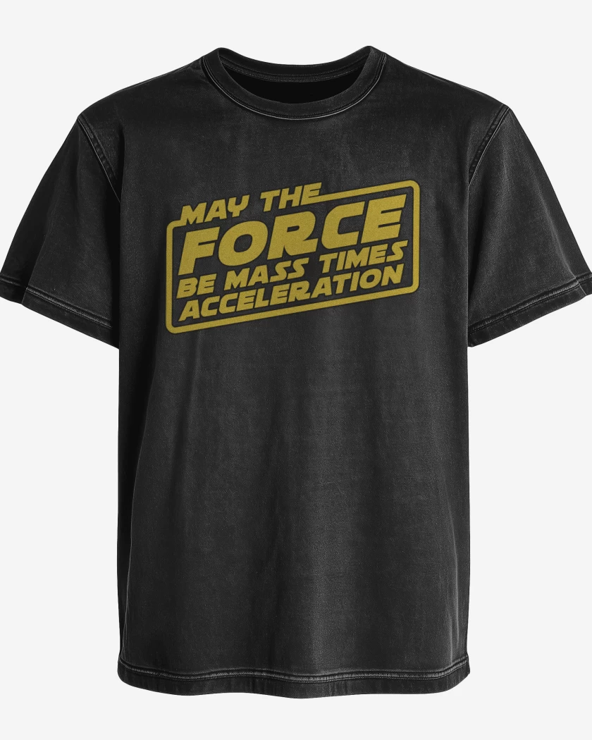 Polera desgastada May the force be