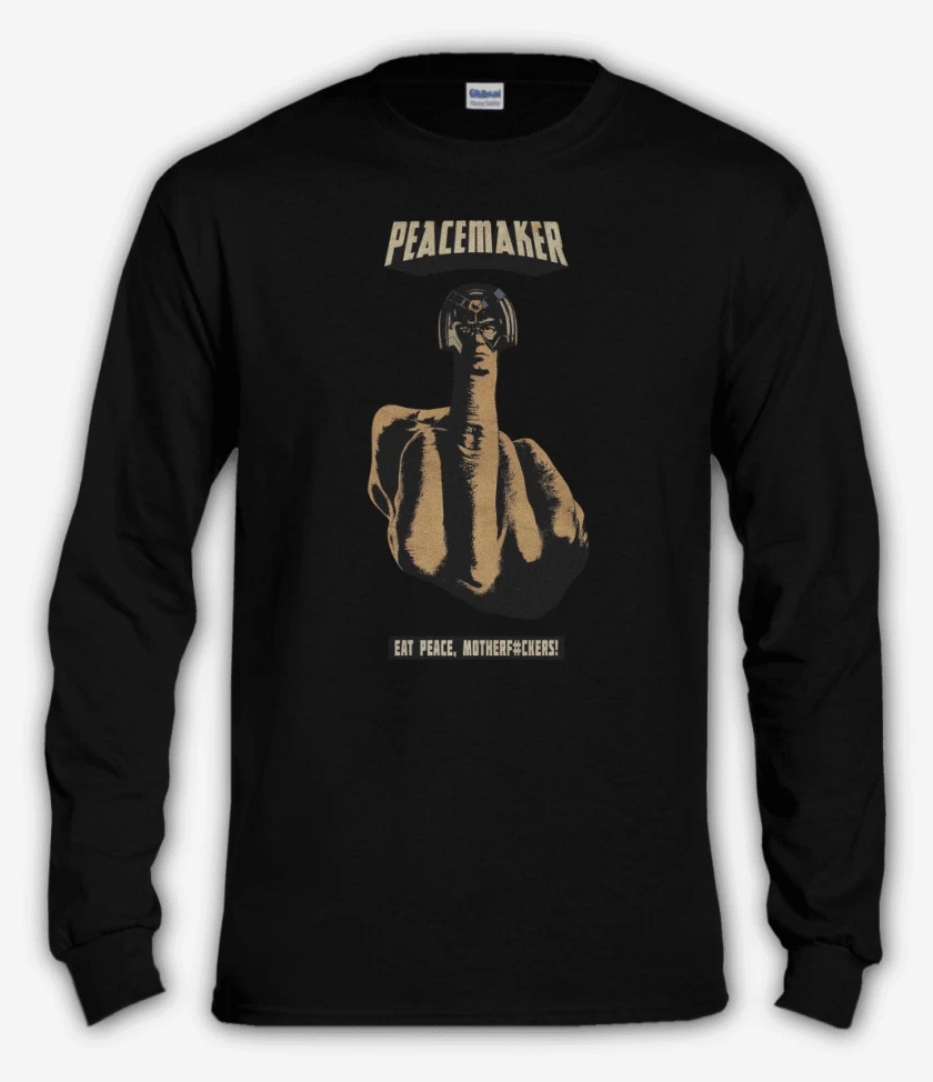 Polera manga larga Negro de Paz moderfoker!