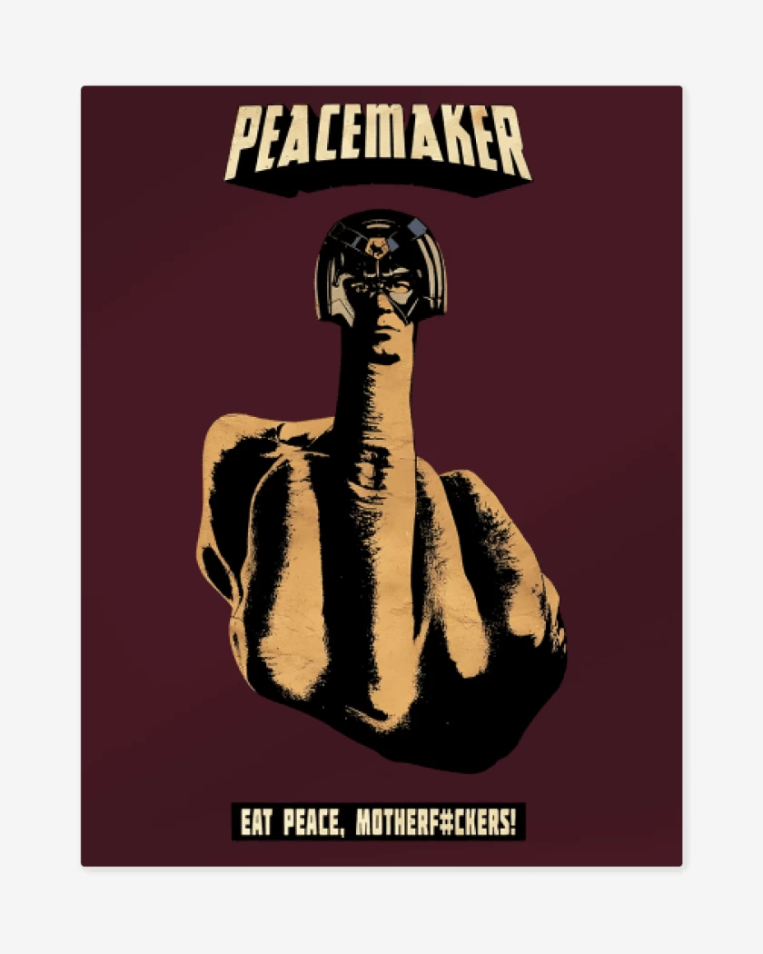 Print metalico Burdeo de Paz moderfoker!