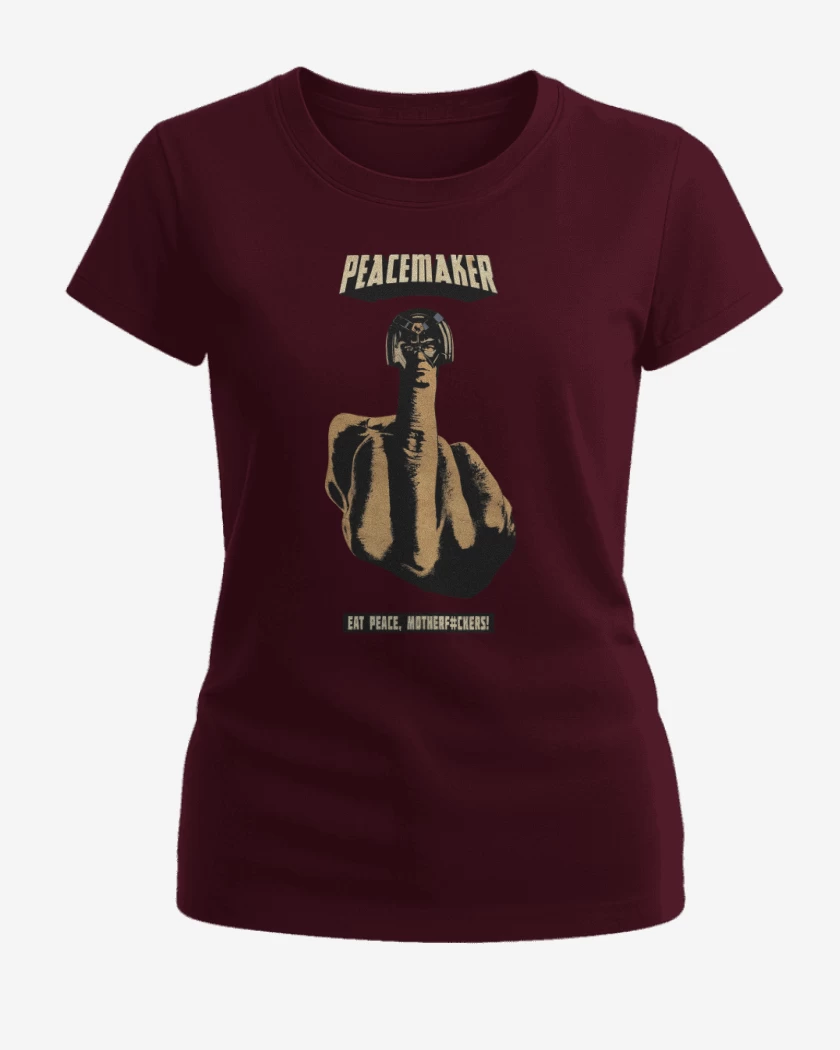 Polera de Mujer Burdeo de Paz moderfoker!