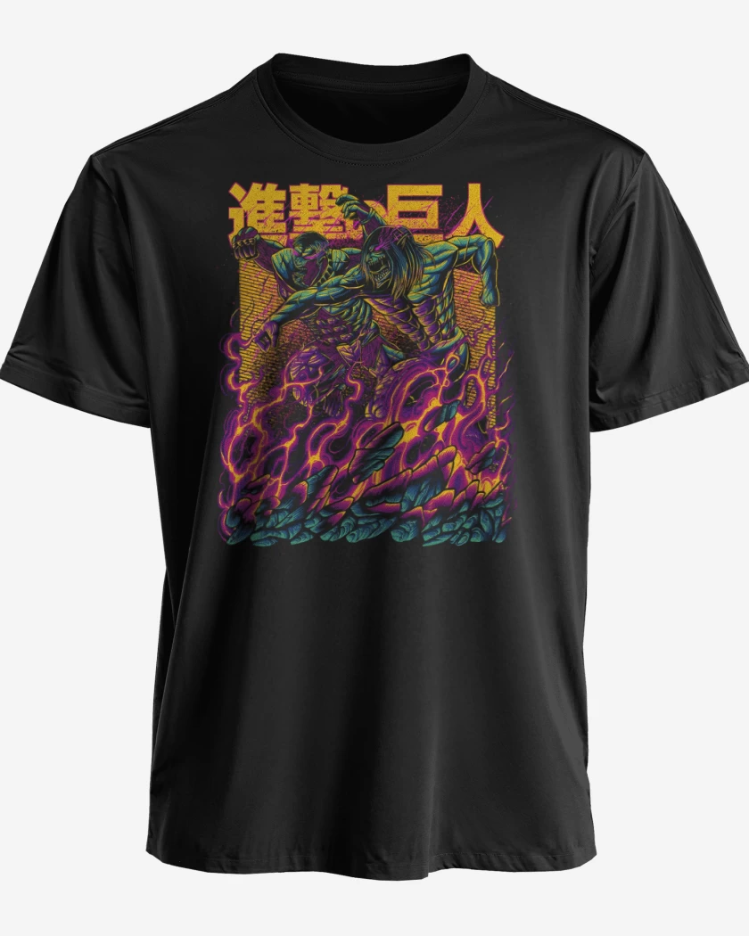Polera premium Negro de Pelea de Titanes