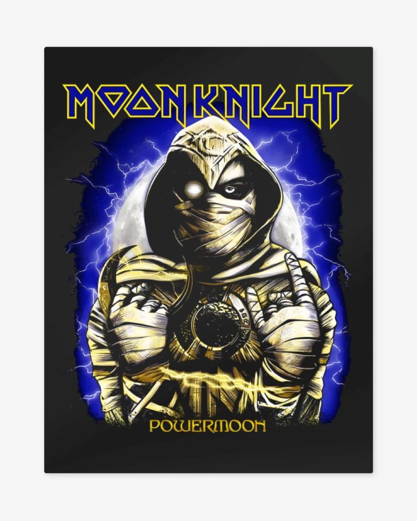 Print metalico Negro de Powermoon