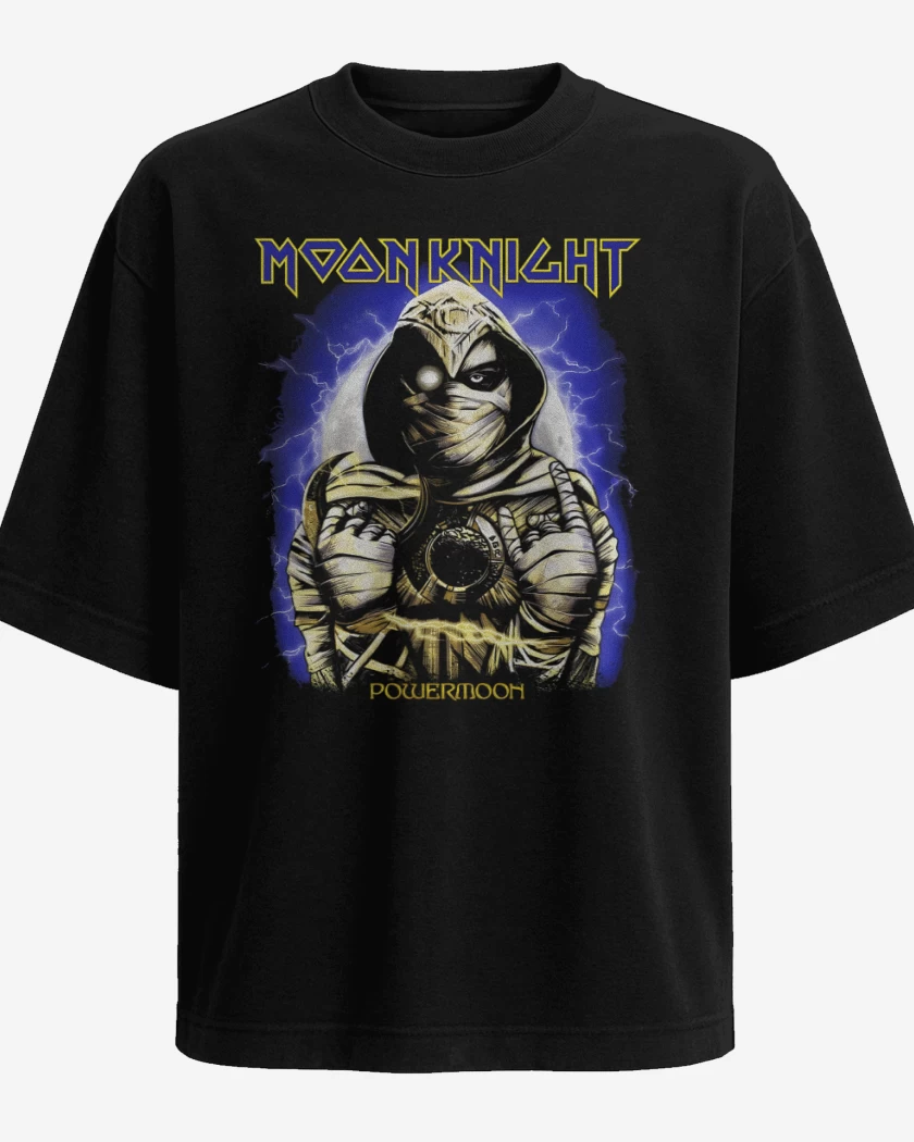 Polera Oversize Negro de Powermoon